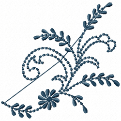 Flowers And Tree Embroidery Design 4